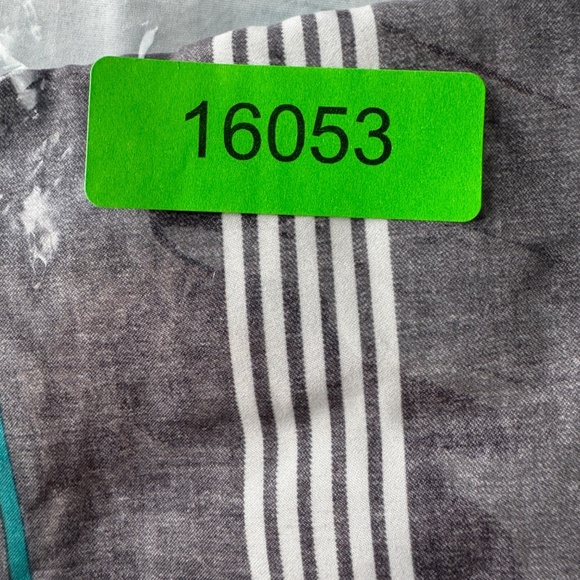 RVCA Men's 36 Classic Non-Stretch Board Shorts Gray Striped Surfer Ocean Beach - Picture 16 of 16